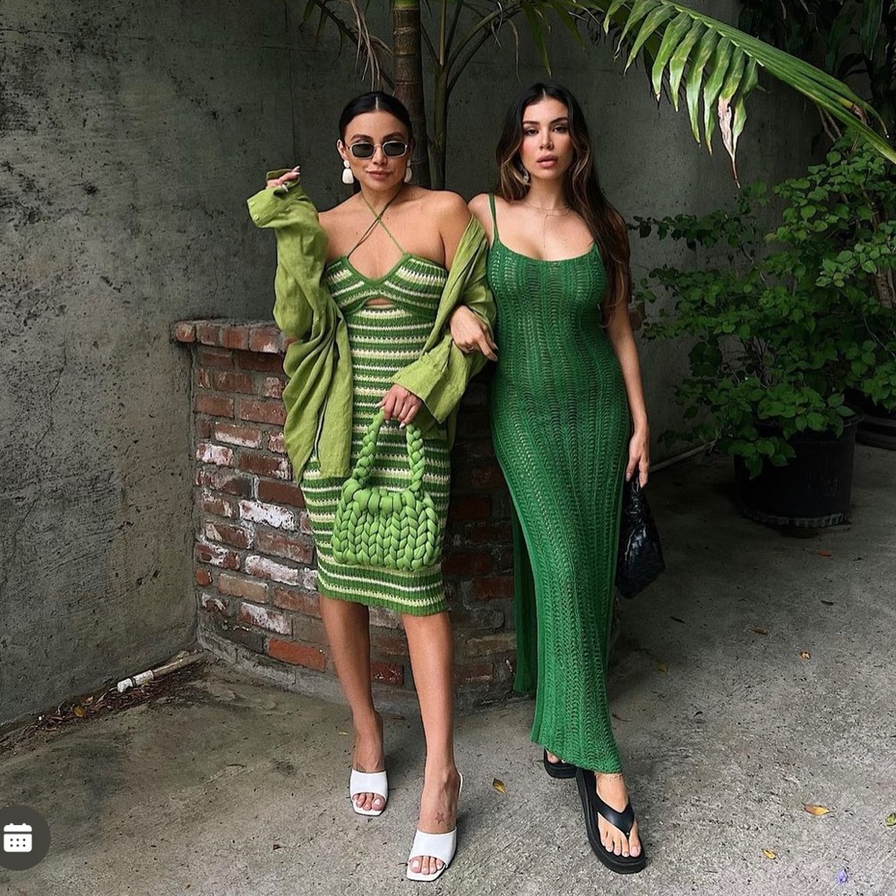 Starlow Green knit Dress